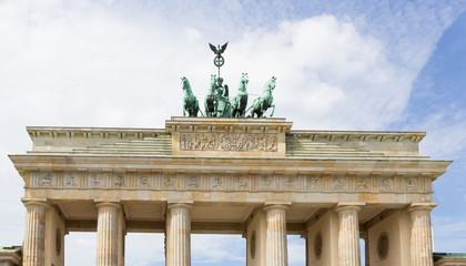 Brandenburg Gate  with Partly Cloudy Sky © Alysta