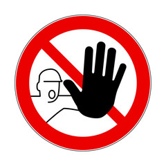 Verbotszeichen 2d - Zutritt f&uuml;r Unbefugte verboten