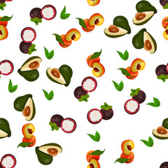 exotic tropical fruit