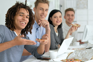 young people on break  