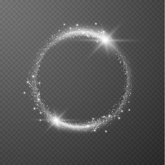 Shining ring vector background.