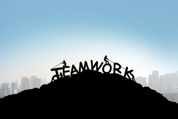 Teamwork concept