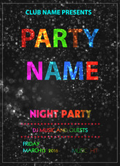 party poster easy all editable