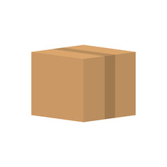 Delivery cardboard box icon vector illustration graphic design