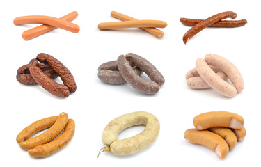 zestaw różnych wędlin