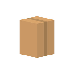 Delivery cardboard box icon vector illustration graphic design