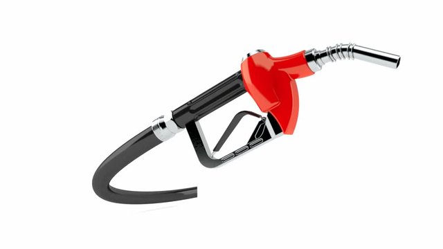 Gasoline nozzle isolated on white background
