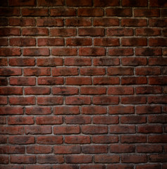 texture of decorative red brick wall pattern