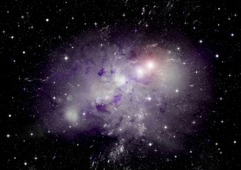 galaxy in a free space