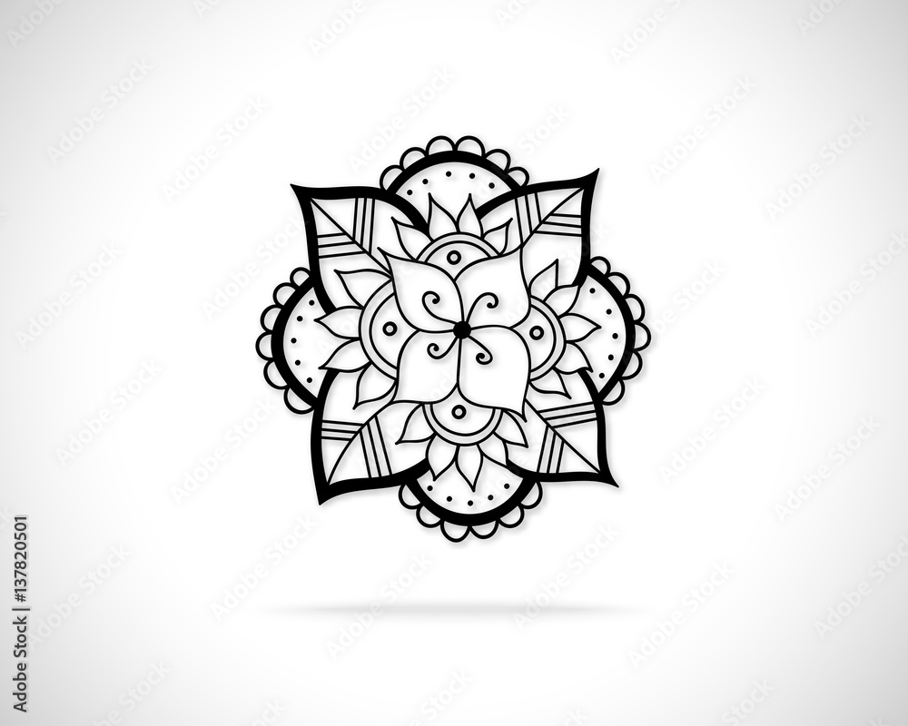 Poster abstract vector logo design template