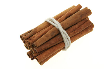 Spices, cinnamon sticks and decoration