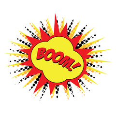 Isolated comic bubble speech on a white background, Vector illustration