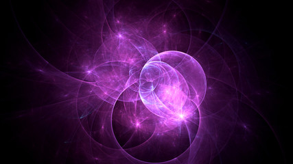 3D rendering abstract fractal light background