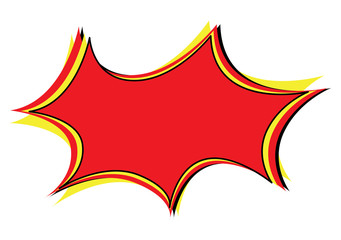 Isolated comic bubble speech on a white background, Vector illustration