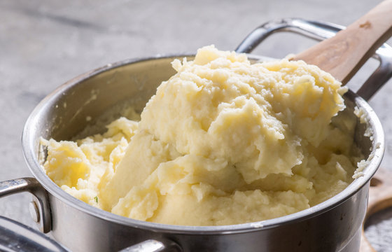 pot of mashed potato