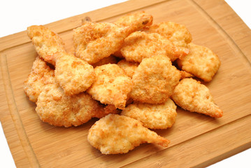 Frozen Breaded Shrimp Ready to Be Cooked