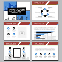 Multipurpose template for presentation slides with graphs and charts. Perfect for your business report or personal use