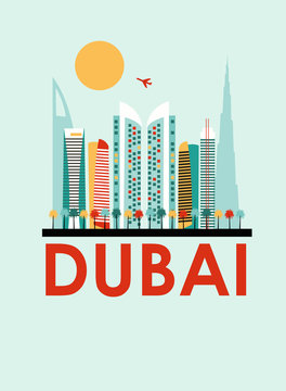 Dubai travel background