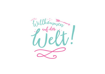 Geburtskarte zur Gratulation für Geburt