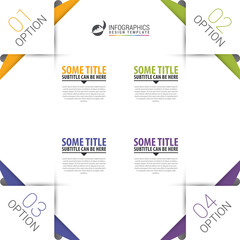 Infographic template. Business concept with 4 options