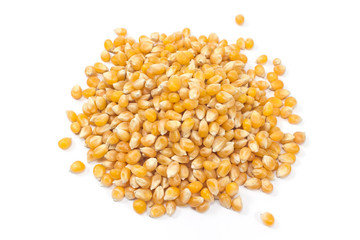 Pop corn seed isolated on white