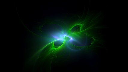 3D rendering abstract fractal light background