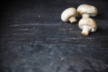 white mushrooms on the table