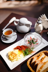 mashed potato with fried onion