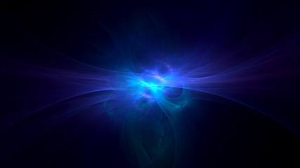 3D rendering abstract fractal light background