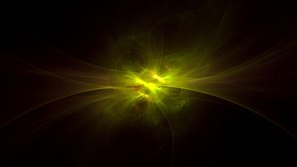 3D rendering abstract fractal light background