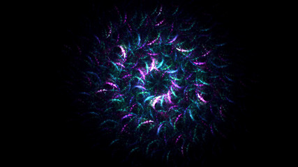 Fototapeta premium 3D rendering abstract fractal light background