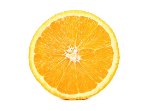 Half orange fruit