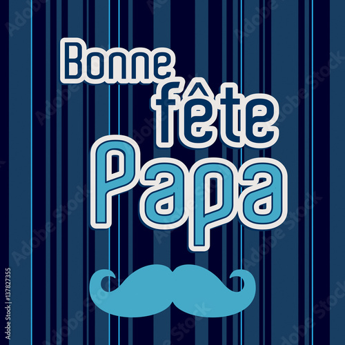 "French Happy Father's day card" Stockfotos und lizenzfreie Vektoren
