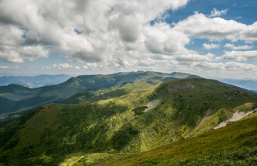 Landscape in the mountains