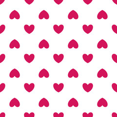 Perfect Heart Shape Seamless Pattern