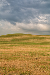 Obraz premium Tuscany landscape, beautiful green hills springtime