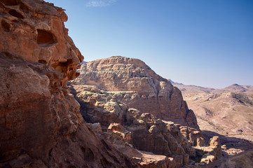 Fototapeta na wymiar Petra mountains, Jordan.