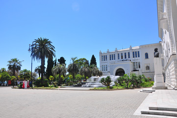 the Central square of Sukhumi Sunny day July 2016