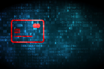 Finance concept: Credit Card on digital background