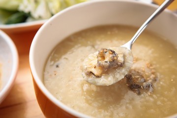  Jeonbok juk. Abalone Rice Porridge 
