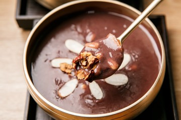 patjuk. Red Bean Porridge 