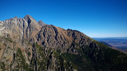 Slavkovsky Stit (Peak) in High Tatras mountains. Slovakia