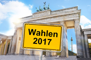 Obraz premium Wahlen 2017