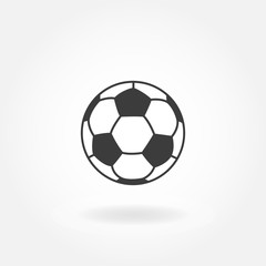Soccer icon. Football ball or soccer ball vector icon.