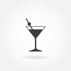 Cocktail icon. Cocktail Icon Vector. Cocktail drink.