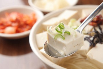 dubu guksu. korean style Tofu Noodles