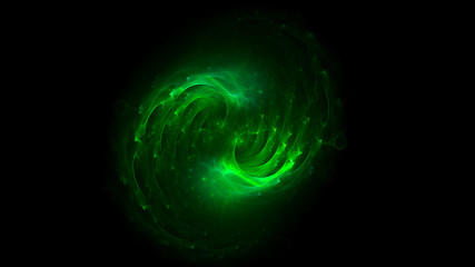 3D rendering abstract fractal light background