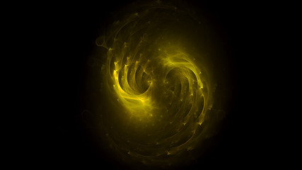 3D rendering abstract fractal light background