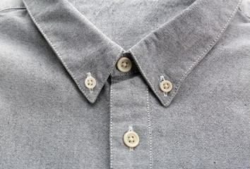 New man shirt, closeup