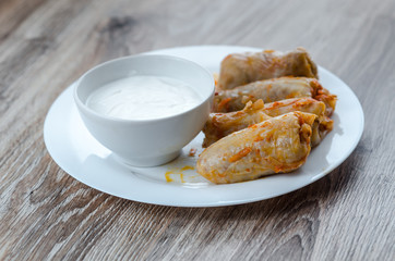 Homemade cabbage rolls